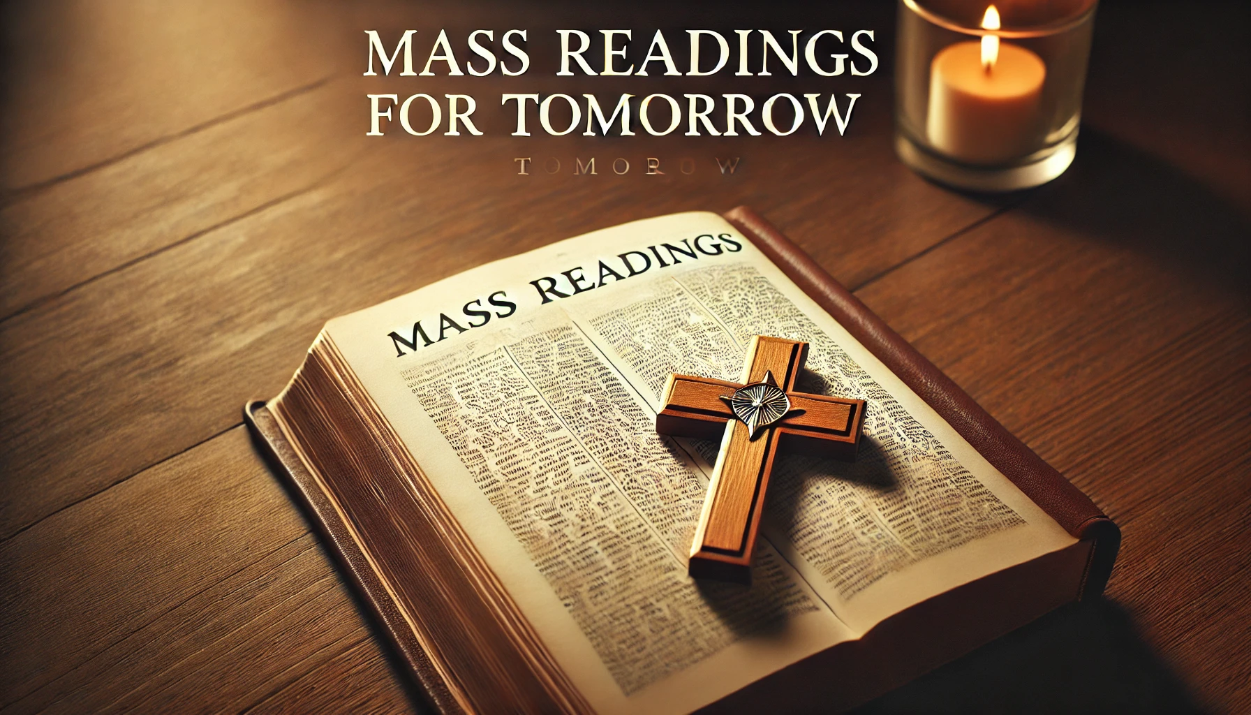 Mass Readings For Tomorrow  (Readings & Gospel)